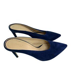 Club Monaco Roquetta Pump Mule Royal Blue Suede Size 39/8.5